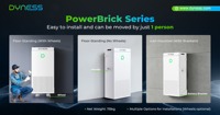 Batterie Lifepo4 IP65 16 kWh, basse tension 51,2 V 314 Ah, batterie lithium Dyness Powerbrick Plus pour onduleur hybride et système solaire