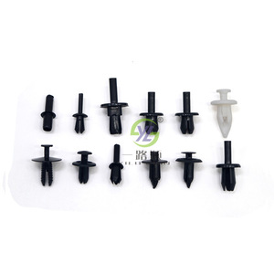 <b>Car</b> Body Panel <b>Clips</b> Nylon Rivets HE12 Anti Vibration Plate Interior Trim Fasteners Set - Product Image 1