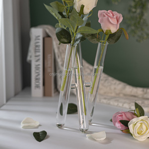Florero <span class=keywords><strong>de</strong></span> <span class=keywords><strong>Cristal</strong></span> Transparente Moderno con Trípode, Decoración para Bodas, Eventos <span class=keywords><strong>y</strong></span> Fiestas, Duradero, <span class=keywords><strong>de</strong></span> Alta Calidad, Diseño con Bisagras para Decoración <span class=keywords><strong>de</strong></span> Mesa - Product Image 4