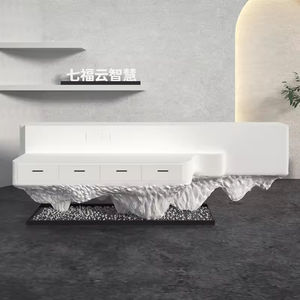 Mostrador de Recepción Extensible de Alta Gama con Diseño de Forma Inusual, Plástico PETG para Hoteles y Centros Comerciales Modernos - Product Image 4