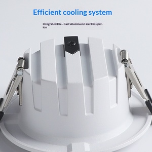 ไฟดาวน์ไลท์ LED ทรงกลมอะลูมิเนียม  ติดเพดาน  5W-36W ป้องกันแสงสะท้อน  ฝังฝ้า  ปรับความสว่างได้  สีขาว 4100K สำหรับโรงแรม - Product Image 4