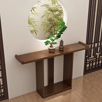 Console d'entrée de style chinois moderne et simple, en bois massif vieilli, pour la maison, la villa, l'hôtel
