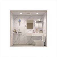 Salle de bain intégrée de qualité supérieure, isolée, en fibre de verre, pour l'extérieur, fabrication directe d'usine, qualité supérieure, de qualité industrielle