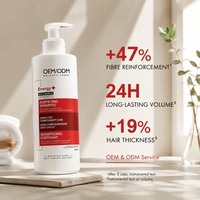Shampoo fortifiant OEM/ODM avec niacinamide et vitamine E, shampooing volumisant et fortifiant pour réduire les frisottis et la casse des cheveux, 400 ml