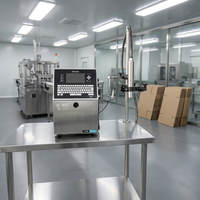 New High Production Capacity 1-5 Lines Dot Small Character Digital Inkjet Label Printer for Food Packaging Plastic Bags Carton