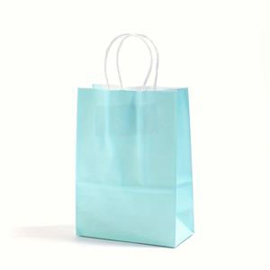 Bolsas de Papel Kraft Ecológicas Personalizadas, Bolsas de Regalo de Papá Noel, Bolsas de Embalaje con Cuerda de Dibujos Animados Coloridas, Bolsas Planas Cuadradas con Laminación - Product Image 1