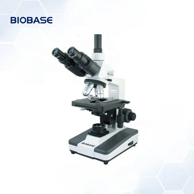 BIOBASE Biologisches Mikroskop Kamera 4X 10X 40X 100X Öl unendliche Distanz Objektiv Binokular und Trinocular Plan A