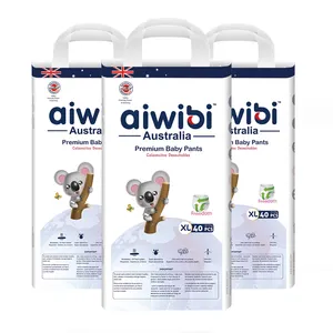 AIWIBI бренд b класс дешевые детские подгузники для сна фабрика хорошие детские подгузники производители одноразовых детских подгузников OEM сервис AWB12