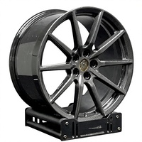 Velg Serat Karbon Forged Deep Dish Concave Ringan 19 20 21 Inch untuk 458 488 F8 SF90 296 GTB Roma