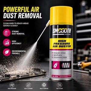 Factory Wholesale ODM Dust Remover Spray 400ML Aerosol Cleaning Spray High Pressure Air Duster Household