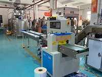 Rouleau d'emballage horizontal haute vitesse pour nouilles instantanées, hamburgers, croissants, savon, oreiller en nylon, film plastique, machine d'emballage