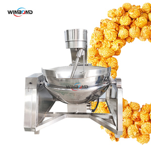 آلة صنع الفشار الصناعية المهنية بسعة 200 لتر تعمل بالغاز |   آلة صنع الفشار بالكراميل - سعر المصنع - Product Image 4