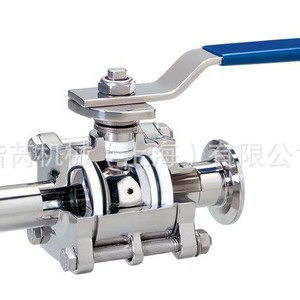 Válvula de Bola Manual PBM de Tres Piezas para Uso en la Industria Alimentaria a Temperatura Normal - Product Image 1