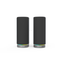Altavoces de Estantería de 40 W, Sistema de Sonido 2.0 con Subwoofer, Modo Dual Inalámbrico y con Cable, Personalización para Uso con Ordenador