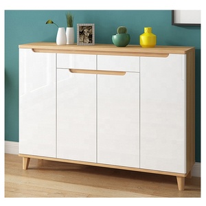 Glosen — <span class=keywords><strong>meuble</strong></span> de rangement blanc moderne, <span class=keywords><strong>3</strong></span> tiroirs et <span class=keywords><strong>3</strong></span> <span class=keywords><strong>portes</strong></span> pour le salon, chaussures - Product Image 3