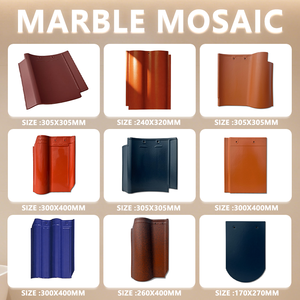 Tejas de Techo Decorativas Contemporáneas de Cerámica Personalizadas, Precio Directo de Fábrica, para Villas y Casas Adosadas - Product Image 5