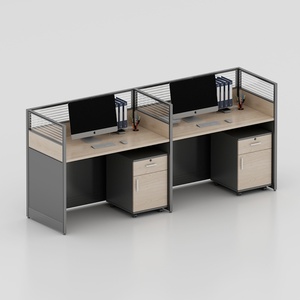 Modern Office Partition Workstation Office <b>Table</b> Cubicle 3 Person Workstation <b>Desk</b> Office Furniture - Product Image 5