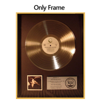 Cadre d'affiche en aluminium noir argent or disque vinyle platine pas cher avec plaque personnalisée