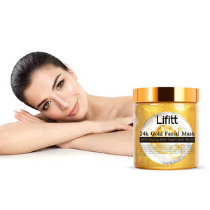 Masker wajah lembar perawatan kulit OEM/ODM, masker wajah Anti Penuaan kolagen emas 24K, Masker Pengencang wajah pengurang keriput - Product Image 6