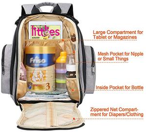 Diseño Funcional bebé pañal bolsa impermeable <span class=keywords><strong>mamá</strong></span> mochila bolsa para viajes - Product Image 6