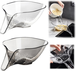 2024 Eco-Friendly <strong>White</strong> Kitchen Sink Drain Basket <strong>Strainer</strong> Removable Plastic <strong>Strainer</strong> for Home Kitchen Use for Food Fruits More - Product Image 1
