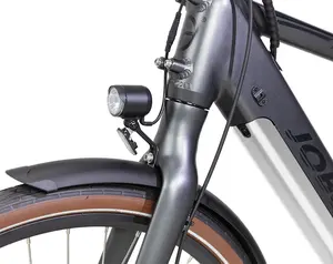 Vélo électrique de ville à 7 vitesses avec moteur central Bafang M200, capteur de couple, batterie LG cachée, frein hydraulique, design <span class=keywords><strong>classique</strong></span>, stock UE - Product Image 3