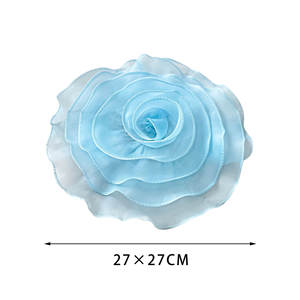 Arrival Wew 3D Colorful Organza <strong>Mesh</strong> Embroidery Applique Rose Flower <strong>Patches</strong> Sew-on for Women's Dress Sewing Clothing <strong>Patch</strong> - Product Image 4