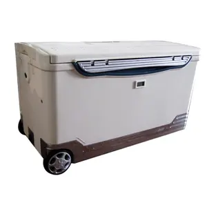 65L grande rodas duras caixa refrigerador gelo peito refrigerador com rodas