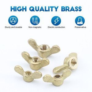Promotion : Écrous à oreilles en laiton DIN315 de haute qualité, prix usine, diverses tailles métriques M4 M5 M6 M12 - Product Image 2