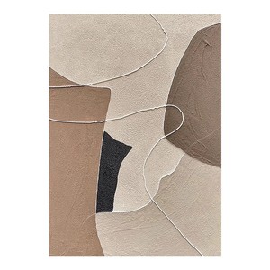 Abstract Oil Painting Rectangle Frameless Hand Painted Modern Wabi Sabi Style Living Room Decor <b>Art</b> - Product Image 5