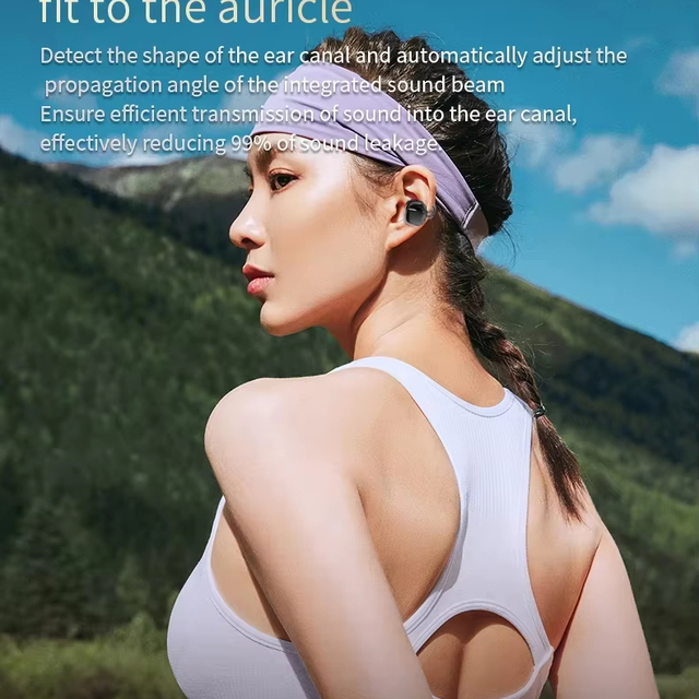 Hot YX59 AI Smart Ear Clips Earbuds OWS With ANC Noise Reduction Bone Conduct Earphone JL Realtime Language Translator With APP