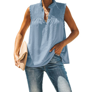 Ropa de Mujer, Camiseta sin Mangas, <span class=keywords><strong>Blusas</strong></span> <span class=keywords><strong>Rosas</strong></span> de Verano para Mujer - Product Image 3