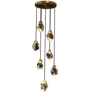 Design moderno Espiral Lustre longa Escada De Cristal Lustre Pingente Luz Escada Iluminação Tetos Altos Sala De Estar - Product Image 4