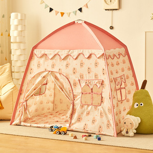 Gran tela de poliéster <span class=keywords><strong>para</strong></span> <span class=keywords><strong>niñas</strong></span> y niños Sterry Star Princess Castle Tent Kids Tent Picnic Pop up Tienda de campaña <span class=keywords><strong>para</strong></span> exteriores - Product Image 1