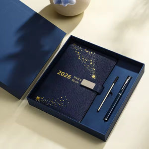 Оптовый набор для корпоративных подарков с возможностью индивидуализации — ежедневник с магнитной застежкой, элегантная подарочная коробка для офиса и бизнеса - Product Image 4