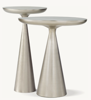 Vente flash - Table d'appoint ronde en métal de style américain moderne et luxueuse