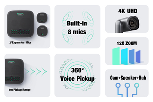 Bán Hot tenveo va612 Nhóm 4k Máy ảnh hội nghị Microphone hệ thống cho nhiều mục đích hội nghị Video hệ thống - Product Image 5