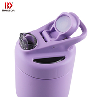 Vaso Térmico Reutilizable de Acero Inoxidable 18/8 de Alta Calidad con Tapa de Tritán y PP, Interior de Gran Capacidad y Asa