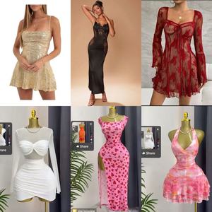 <span class=keywords><strong>Vestidos</strong></span> Maxi Mix para Mujer Sheines Bail, Impresión Digital Ecológica, Estampado Floral, Estilo Casual, Ropa al por Mayor en Existencia - Product Image 3