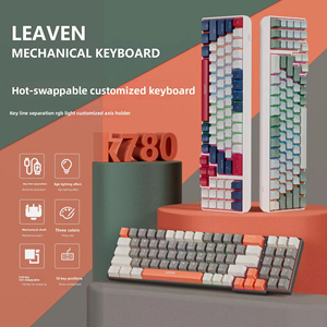 Clavier mécanique filaire <span class=keywords><strong>K780</strong></span>, clavier de jeu pour ordinateur avec éclairage RVB personnalisable, claviers de jeu pour ordinateur portable - Product Image 1
