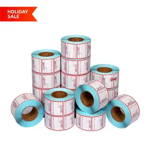 Top Leverancier Hot Koop Zebra Printer Barcode Label Roll Zelfklevende Wit Leeg Thermische Sticker A6