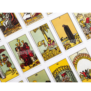 定制印刷批发甲板7x 12厘米78卡原装塔罗牌带指南 - Product Image 5