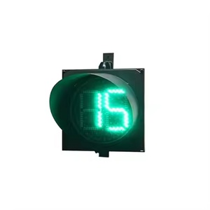 2-Digit PC 300mm LED Traffic <b>Light</b> Countdown <b>Timer</b> with Solar & Mains Power for Road Safety - Product Image 2