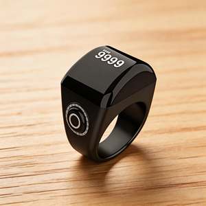 Bague connectée Tasbeeh Zikr pour la prière musulmane, 5 rappels d'heures de prière, autonomie de 15 jours, batterie 40 mAh, étanche IP7, pour hommes et femmes - Product Image 2