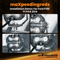 MaXpeedingrods - Luz Auxiliar LED Universal para Todoterreno, 6000K, Blanca, RGB, DRL, para Vehículos Todoterreno, SUV, ATV, UTV, 4x4