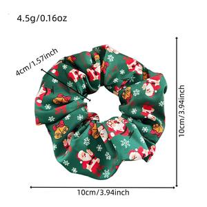 Nouveaux chouchous de Noël de style européen et américain, tendance, surdimensionnés, écologiques et personnalisables pour femmes, pour mariage - Product Image 2