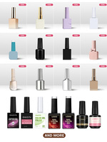 Gel à ongles Spider Private Label sans HEMA ni TPO, 8 couleurs, logo personnalisé, gel UV/LED, certifié CPSR