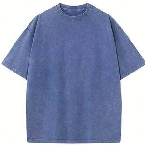Camiseta Corta Estampada de Algodón 100% de 250 g/m² al por Mayor para Verano, Estilo Urbano, Unisex, Color Sólido, Silueta Grande, Antiarrugas - Product Image 3
