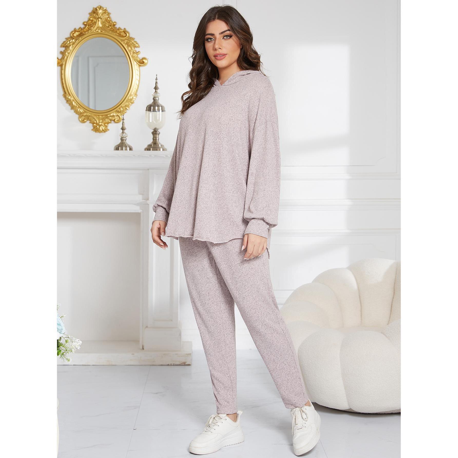 Ensemble Pyjama Côtelé Pyjama Femme Hiver 2 Pièces En Côtelé - Haut Manches Longues Et Pantalon Avec Poches - Doux Et Chaud - Tailles S à XXL Lovasy Pyjama Femme