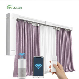 Sistema di Binari Motorizzati Elettrici Estensibili con Controllo Remoto, Binari Intelligenti Regolabili <span class=keywords><strong>per</strong></span> <span class=keywords><strong>Tende</strong></span> Automatiche - Product Image 1
